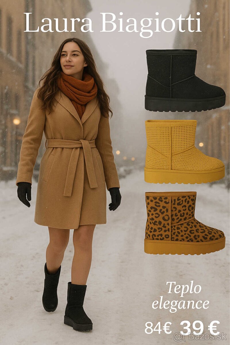 Damske čižmy v štýle UGG