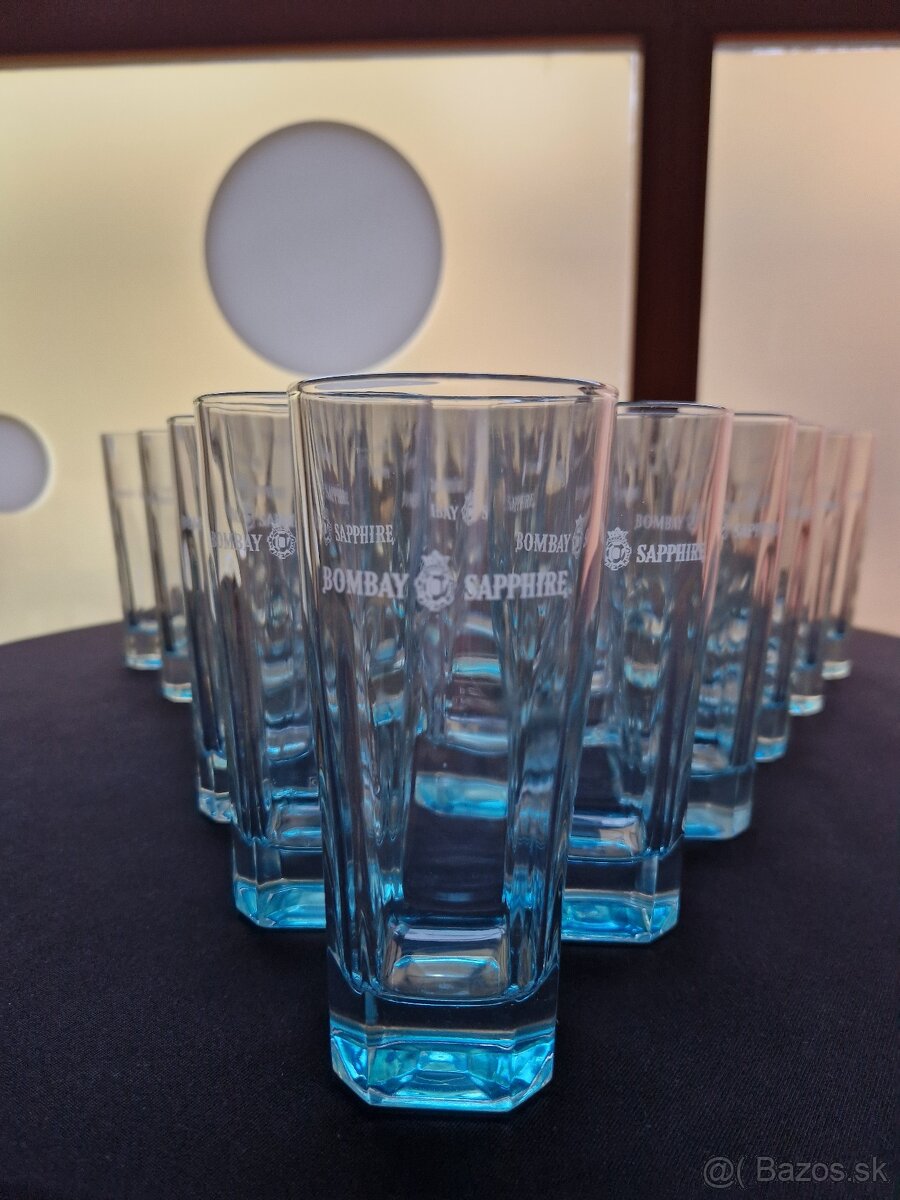 Predám krásne poháre BOMBAY SAPPHIRE long drink