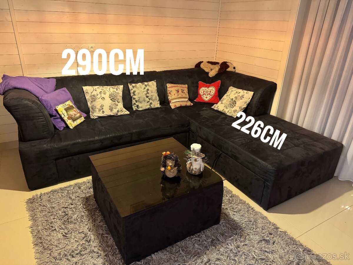 Gauč brúsena koža