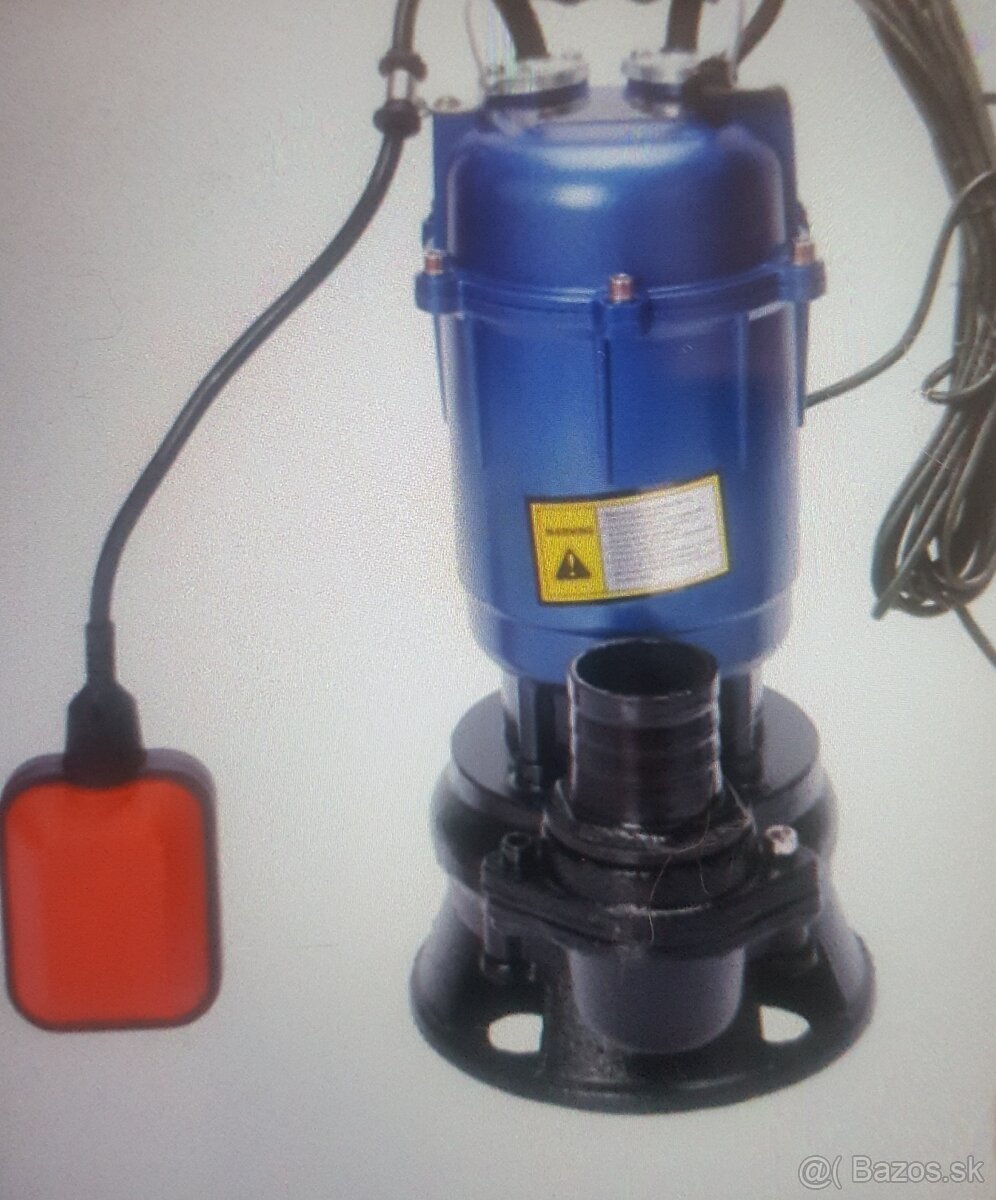 Kalové čerpadlo s drvicom a s plavakom