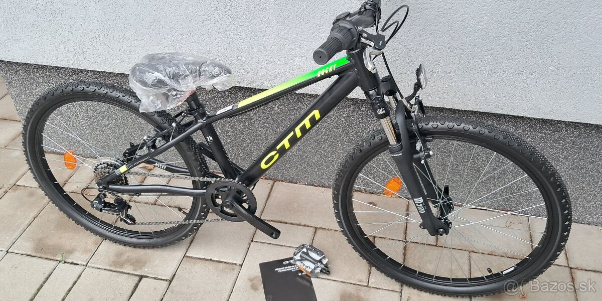 detský 24´´ CTM rocky, odpružena vidla, pre deti 7-10 rokov