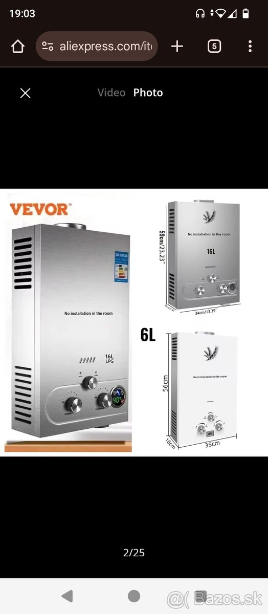 Plynovy ohrievac do zahrady