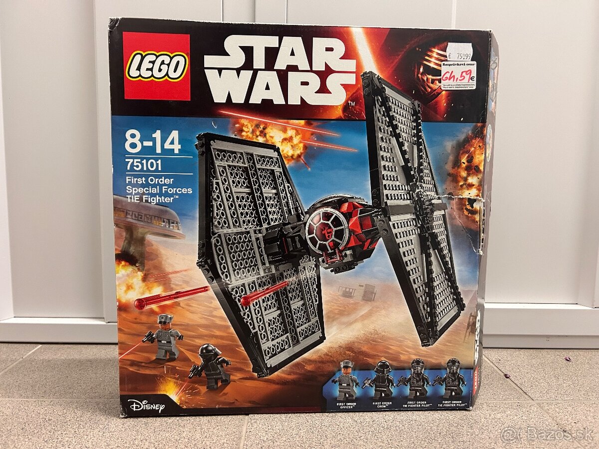 predám LEGO STAR WARS 75101 TIE fighter