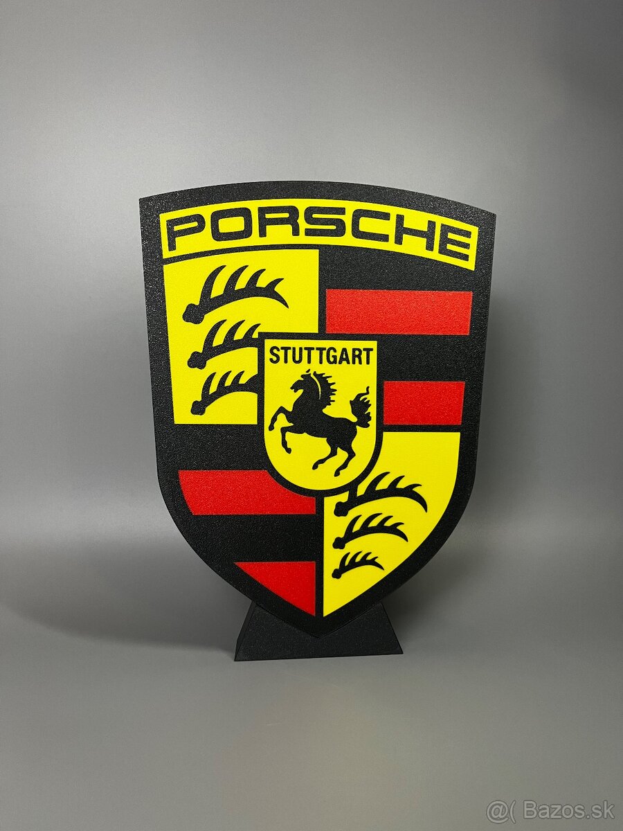 Porsche LED logo lampa