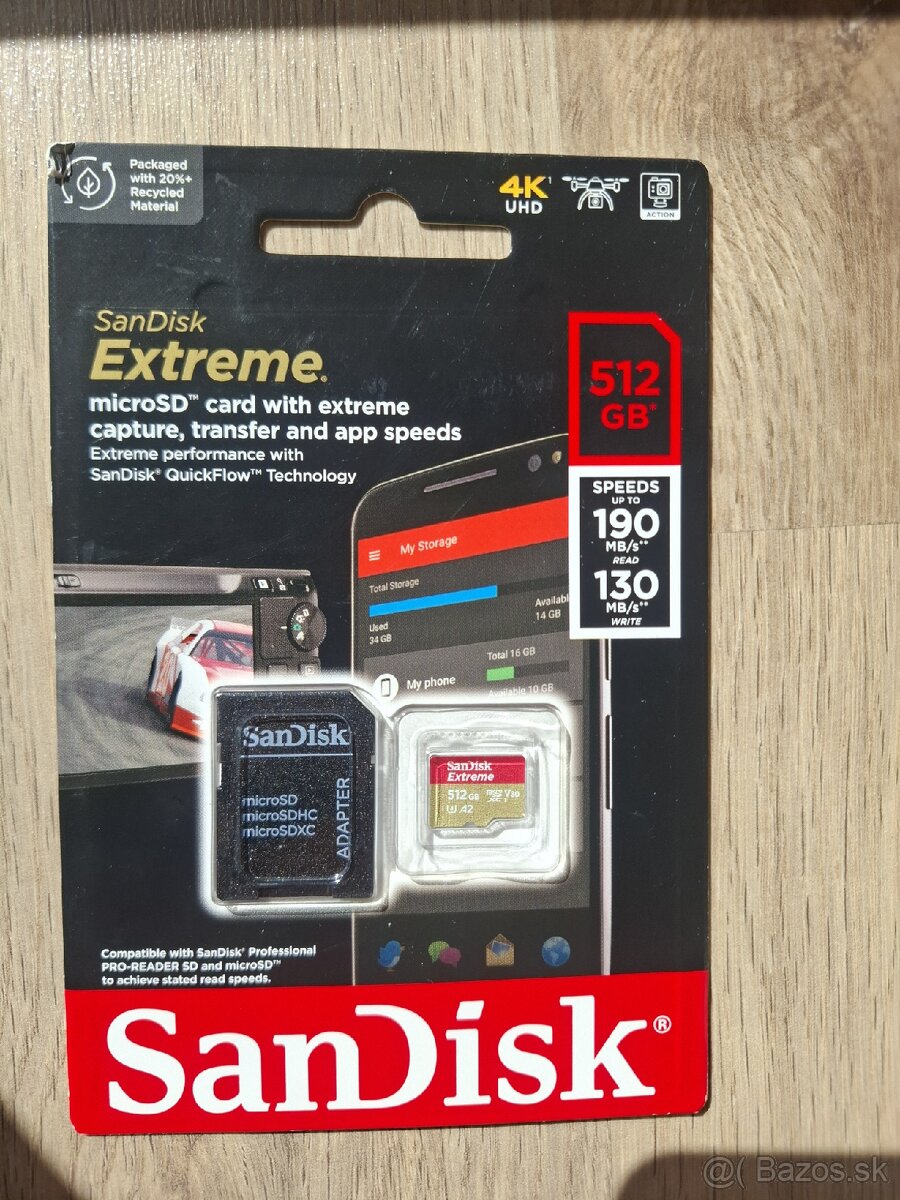 Pamäťová karta SanDisk Extreme microSDXC 512GB