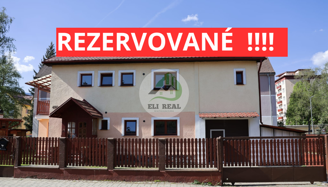 REZERVOVANÉ Priestranný Rodinny Dom na Predaj- VÝHODNÁ
