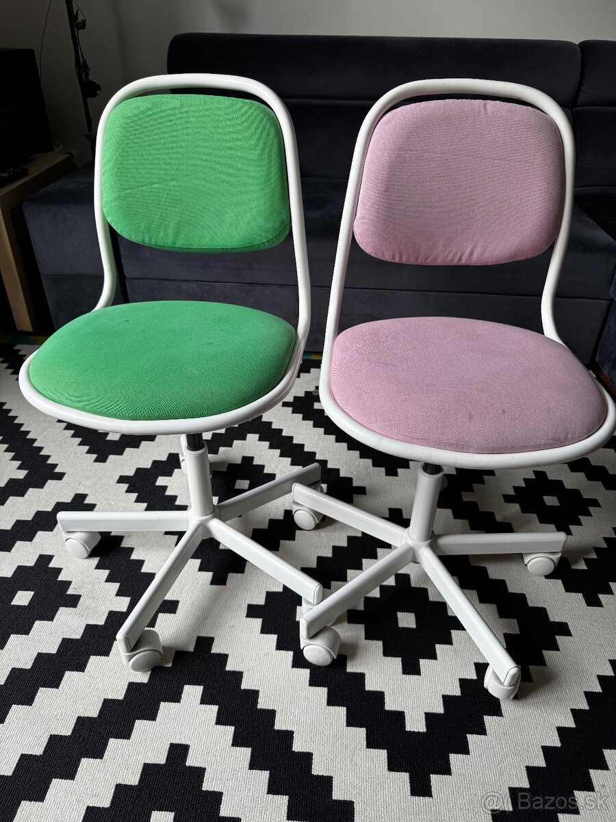Detské kancelárske stoličky Ikea ORFJALL