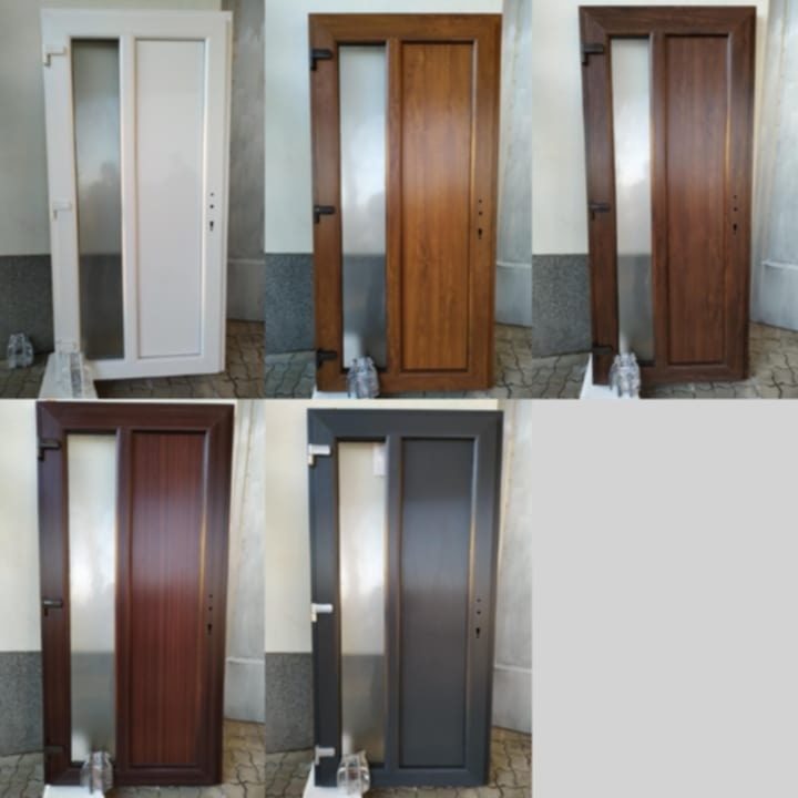 Plastove vchodove dvere verticalglass