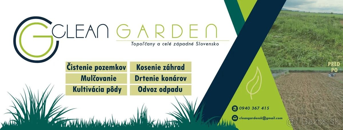 Údržba a čistenie exteriérov, kosenie