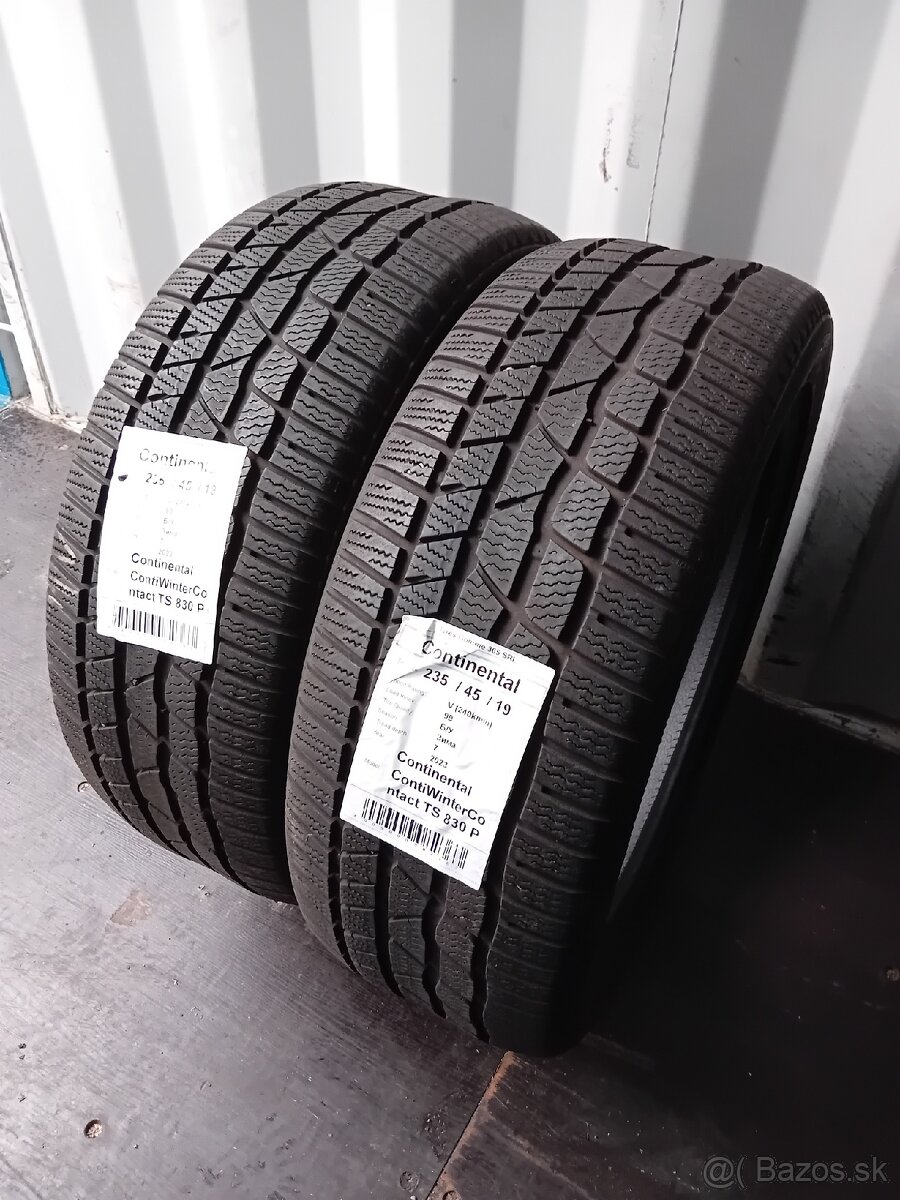 2x zimné pneu 235/45R19 Continental 2023