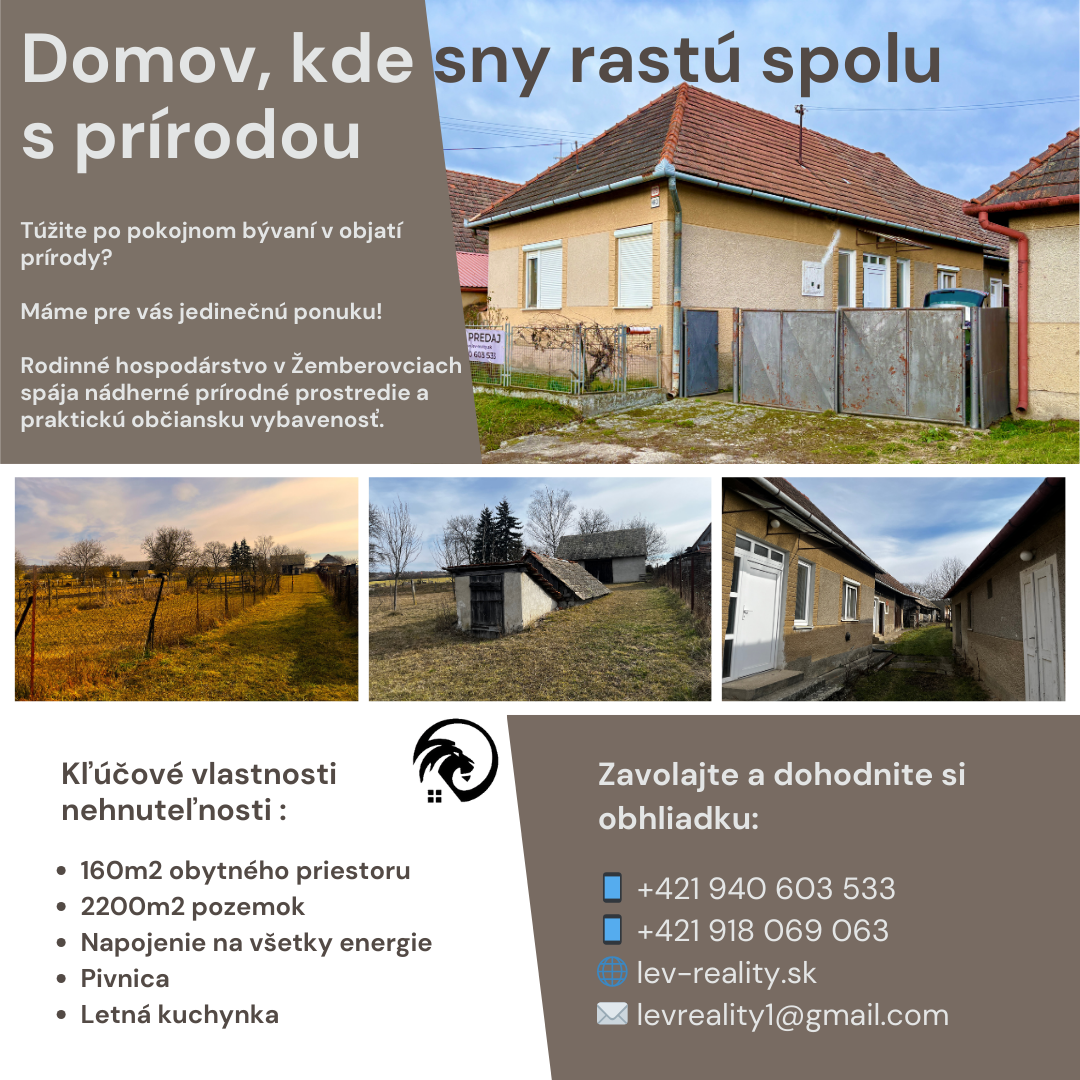 Domov, kde sny rastú spolu s prírodou