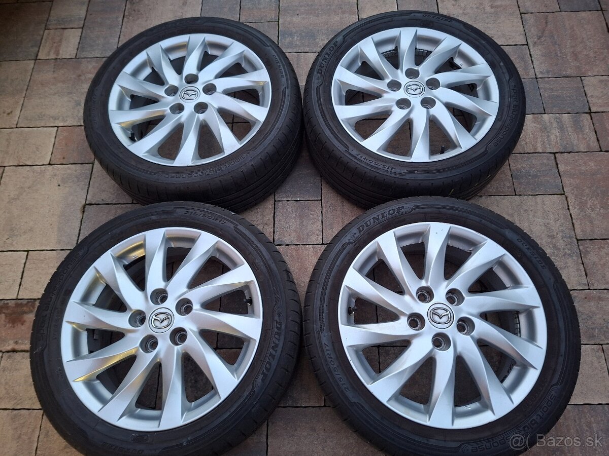 Predám org.hlinikové disky Mazda 6/Sw--R17