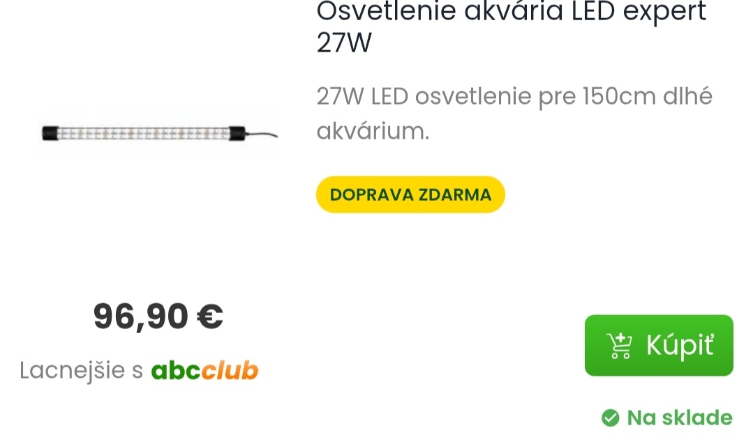 LED svetlo do akvaria 130 cm