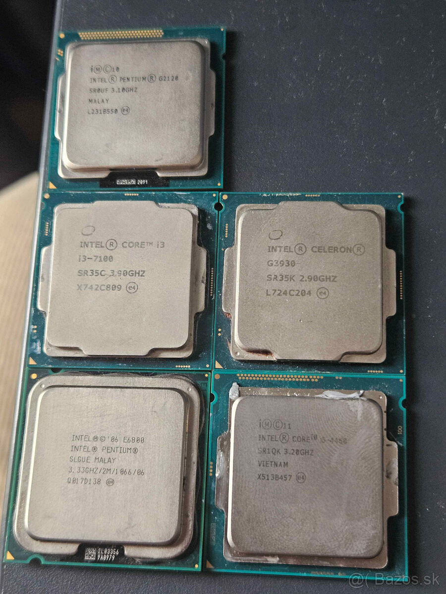 Procesory intel - rôzne