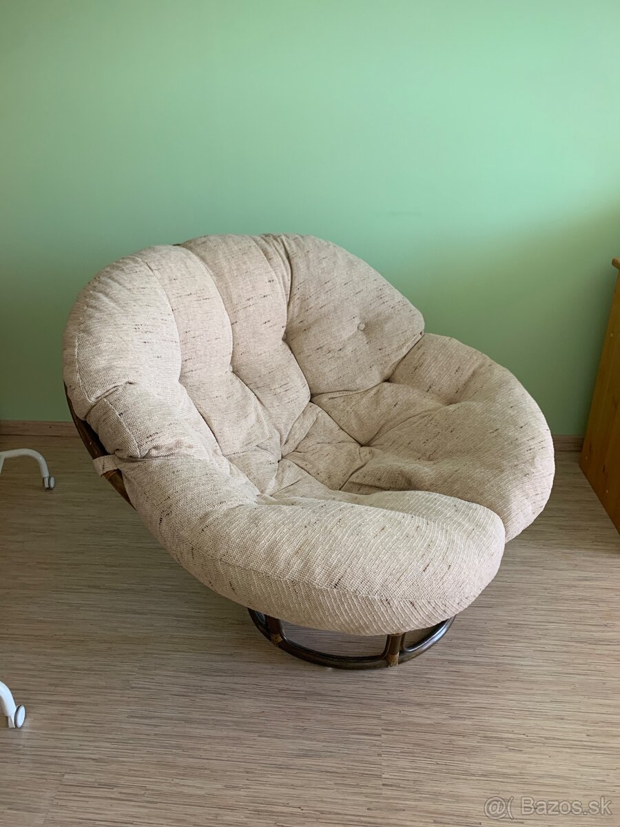 Kreslo papasan ratan originál