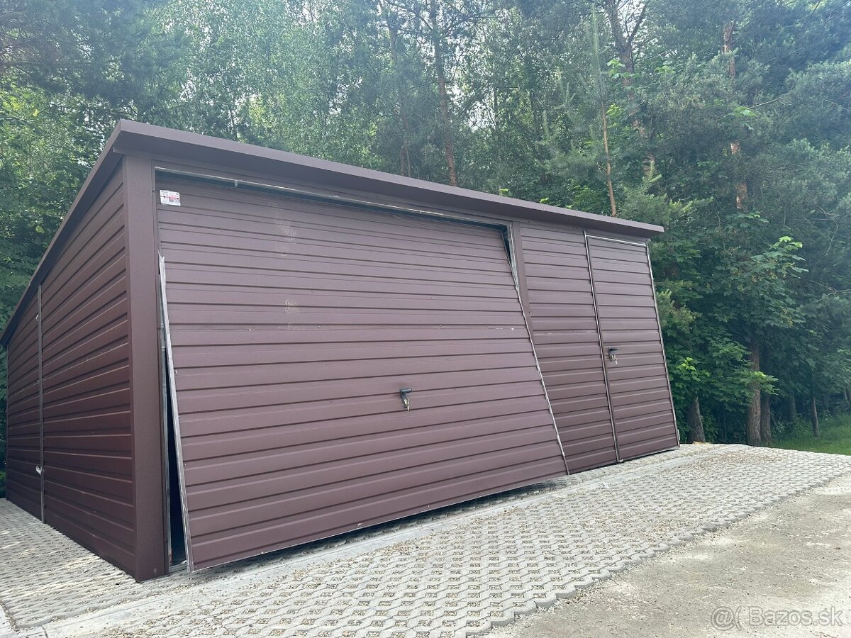 Plechová garáž 5x5m