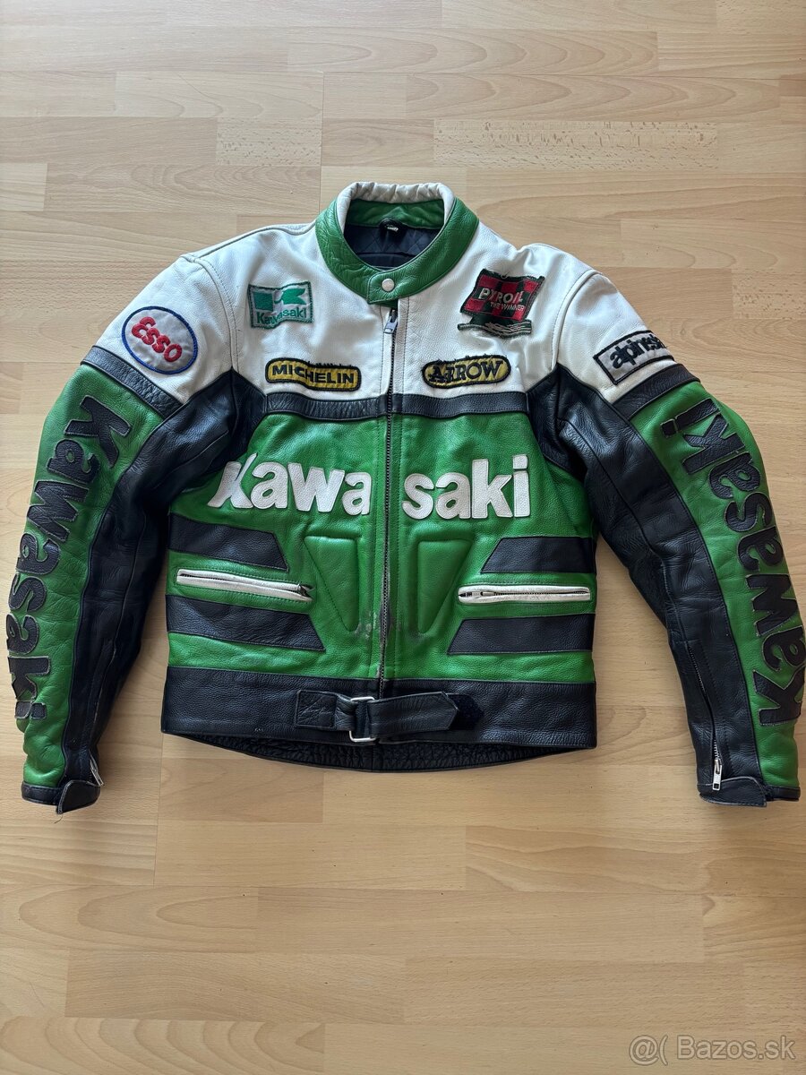 Kožená moto bunda Kawasaki