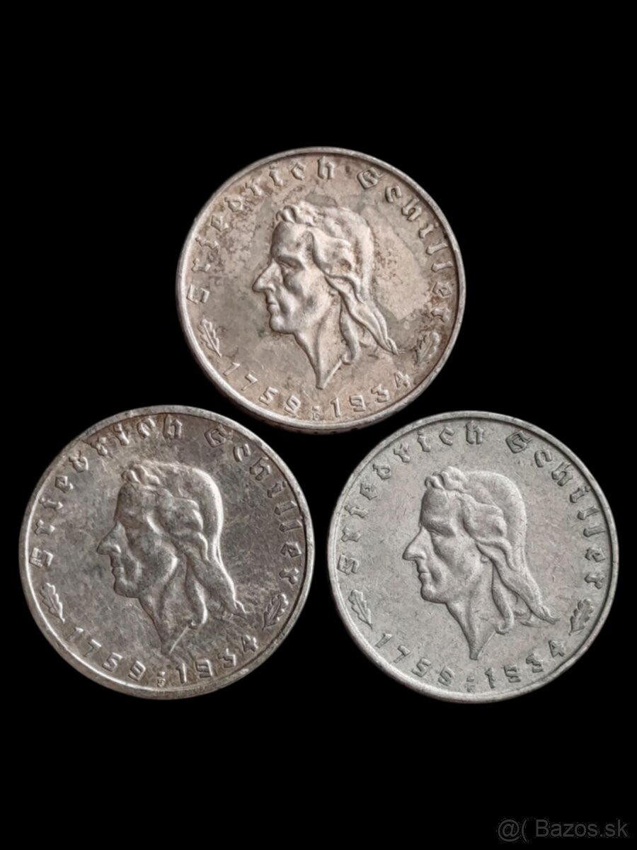 2 Marka 1934 F - Schiller