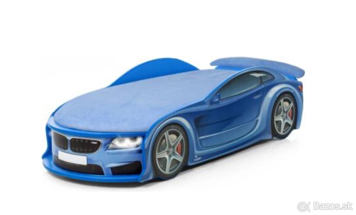 Detská AUTO POSTEĽ BMW MODRÁ