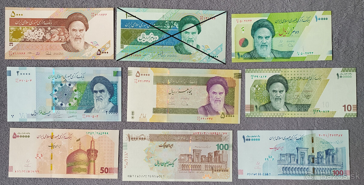 Bankovky UNC Irán