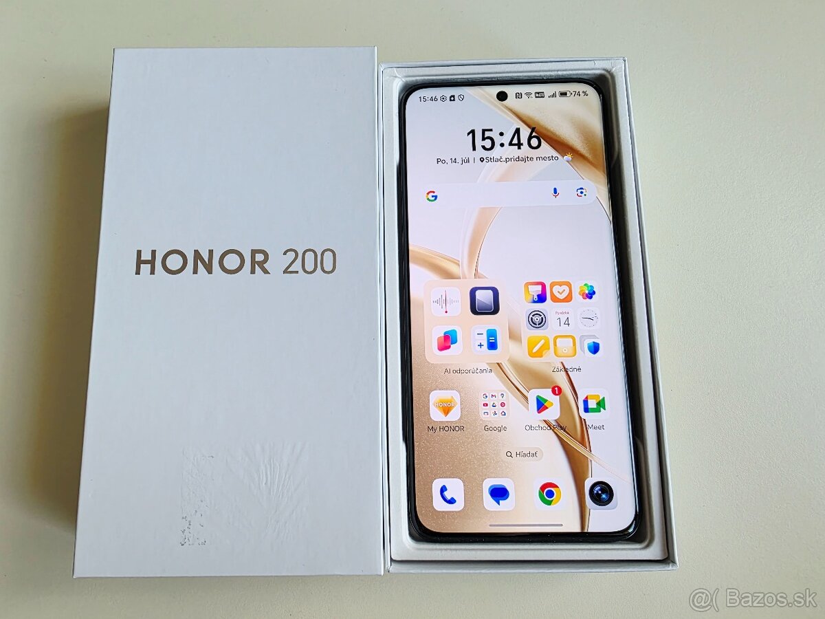 HONOR 200 8GB/256GB Black TOP STAV,ZÁRUKA