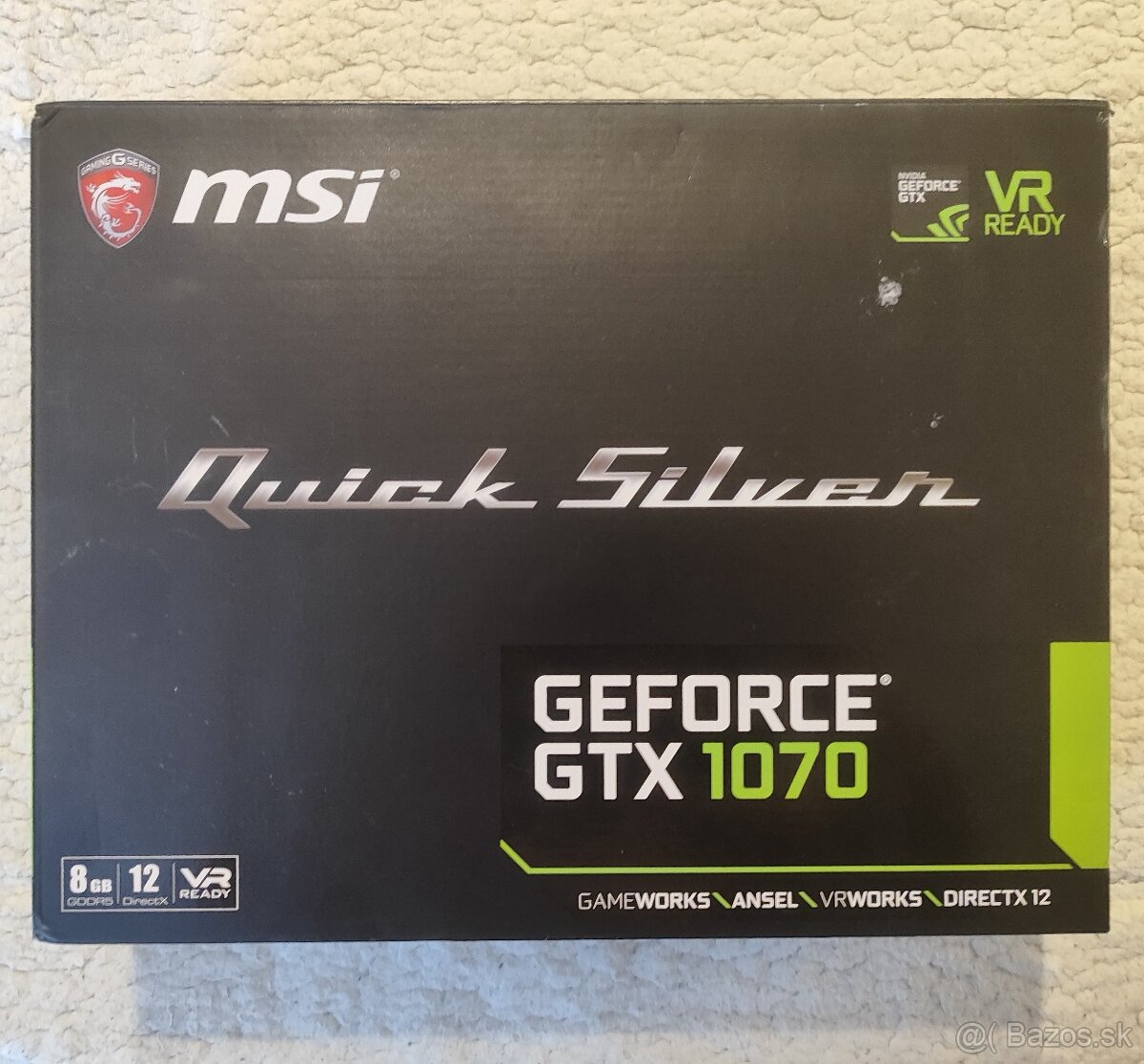 Msi GeForce GTX 1070 Quick Silver 8G OC