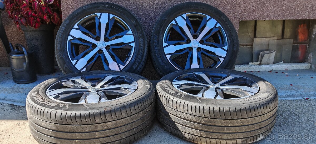 ALU Peugeot 5x108 a letné Michelin 225/55 R18