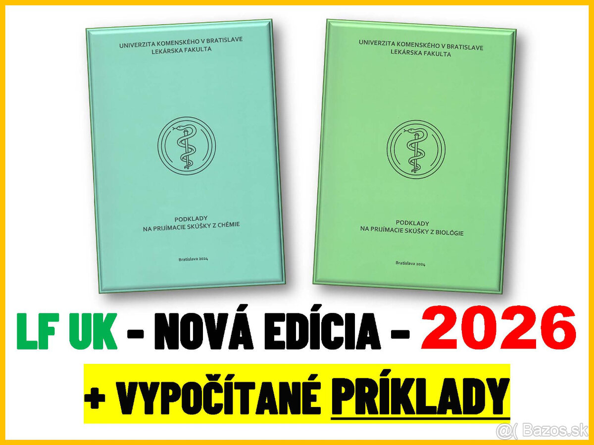 Prijimacky na medicinu LF UK Bratislava (testovnice 2026)