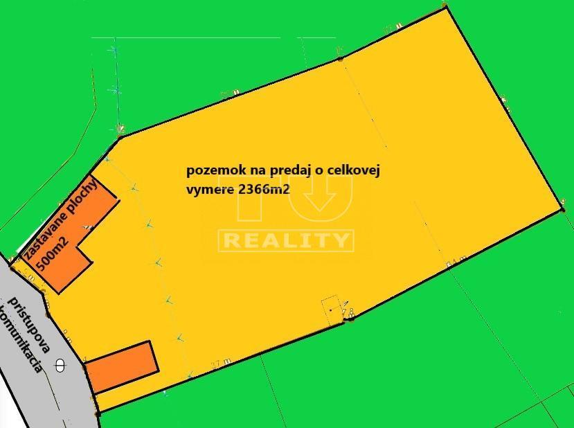 NA PREDAJ RD V HORNEJ SÚČI S VÝYMEROU POZEMKU 2366 M2