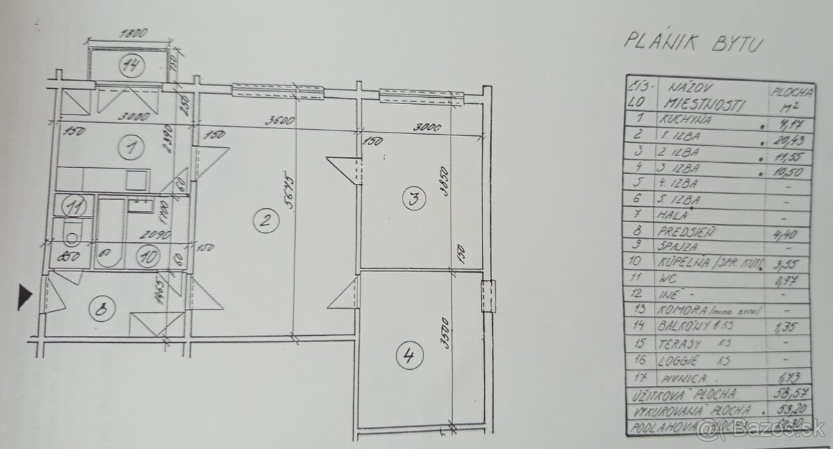 3 izb. byt, MUŠKÁTOVA ul., zrekonštr. podľa Vašich predstáv