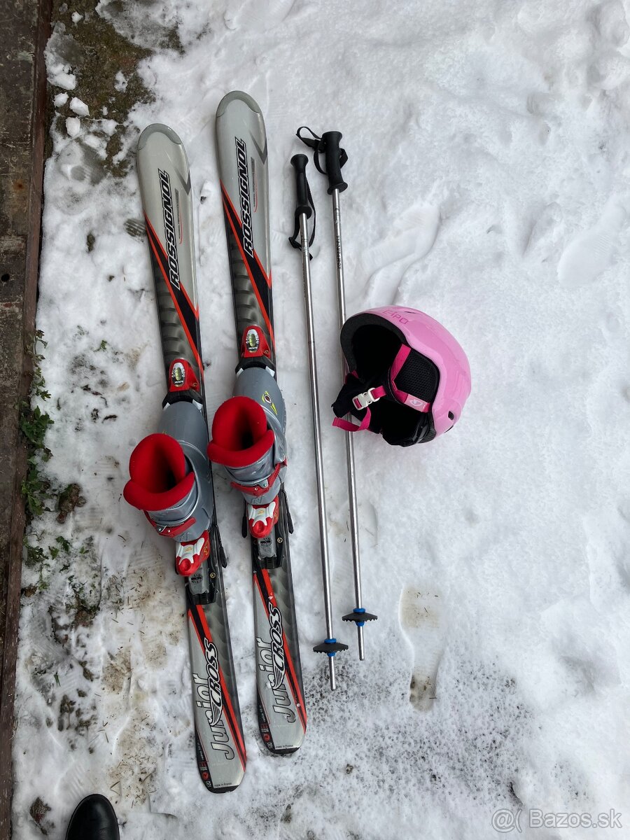 Detské lyže, set 120cm