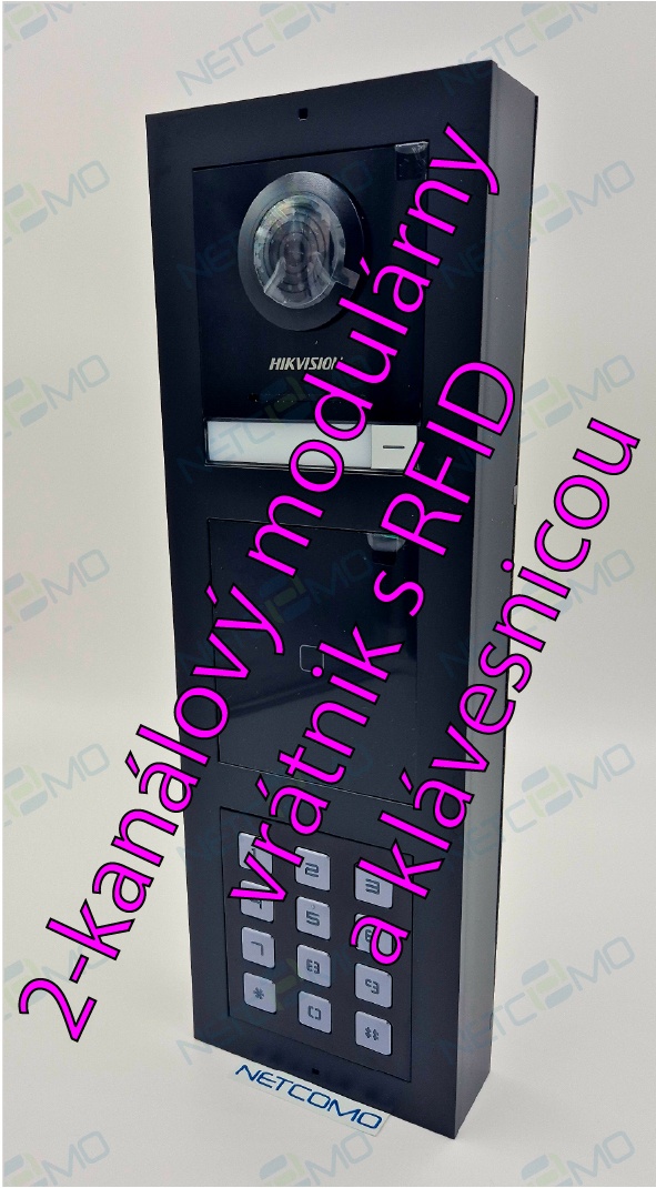Set videovrátnika Hikvision s čítačkou kariet a klávesnicou