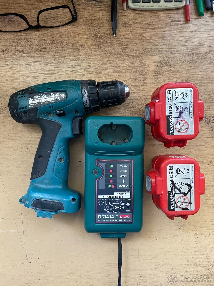 Aku skrutkovac SET Makita 6261D + nabijacka DC1414T
