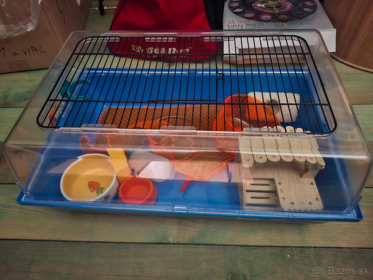 Klietka pre hlodavce s príslušenstvom