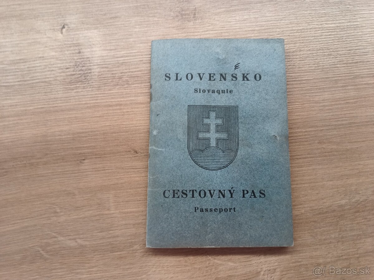 Cestovný pas, Slovenský štát 1940 Krupina