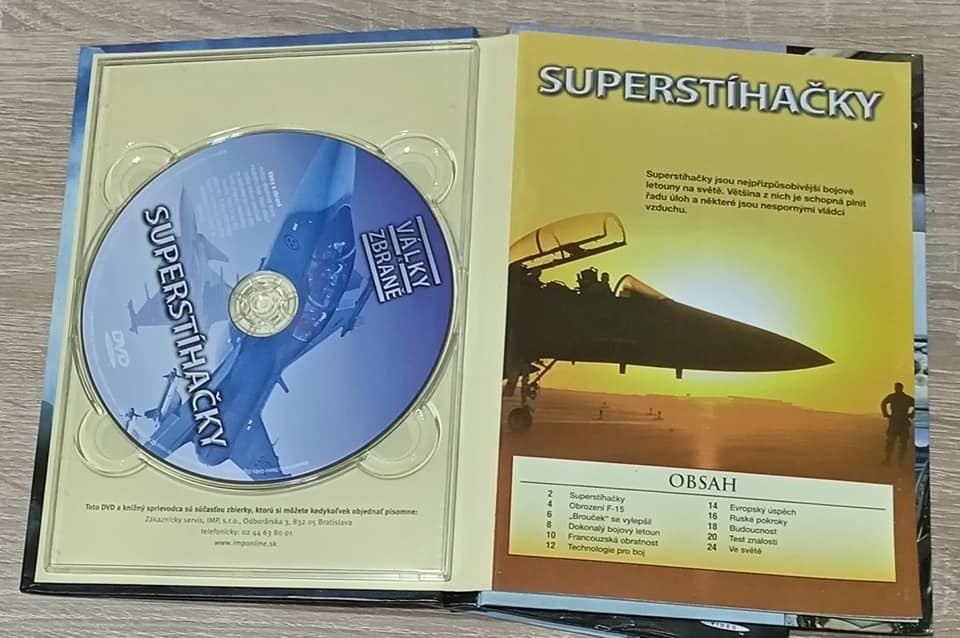 Superstíhačky DVD a knižný sprievodca