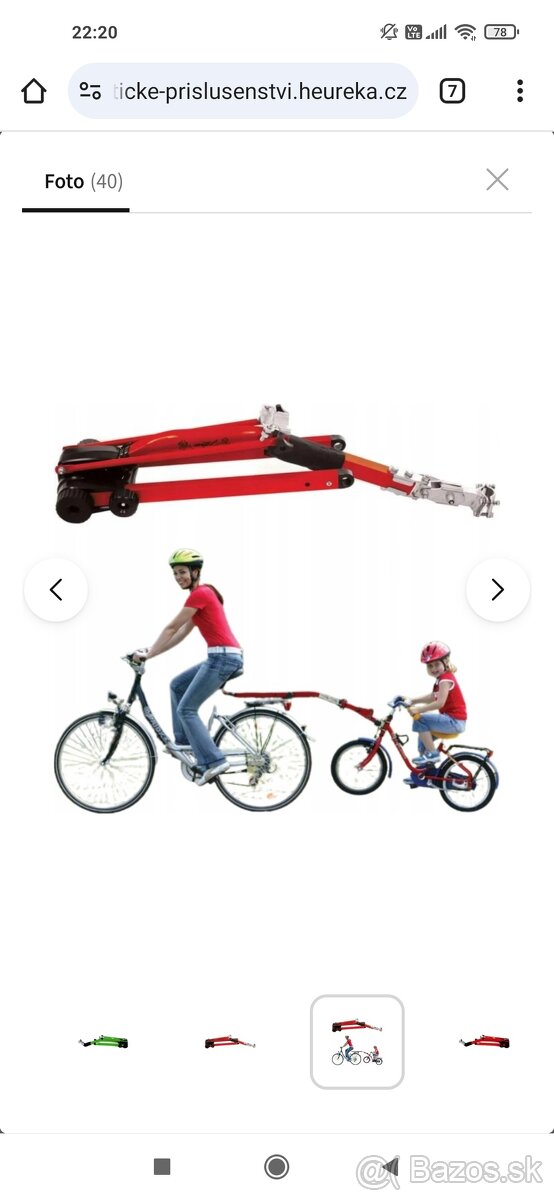 Ťažna tyč na detský bike