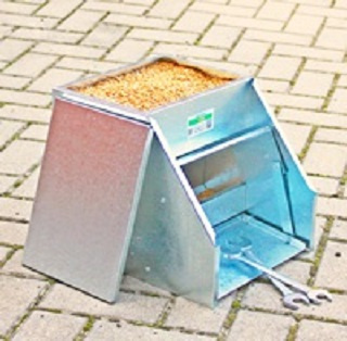 Naslapne krmitko pre kury, sliepky, brojlere, hydinu