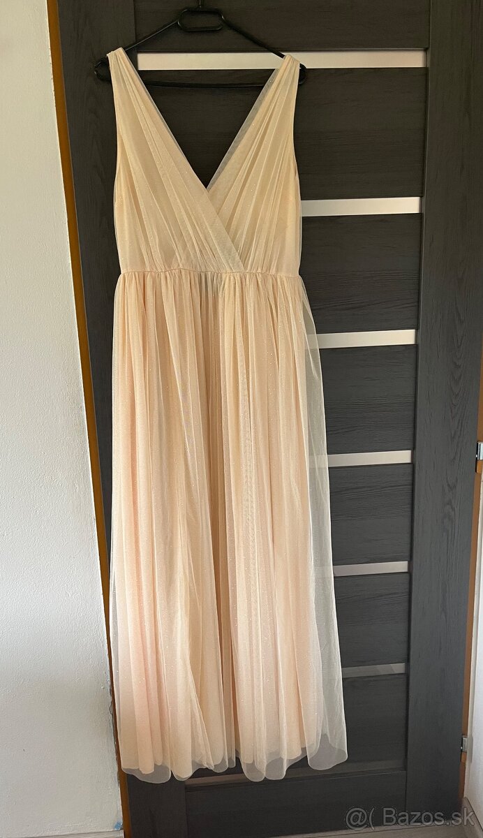 Zlaté spoločenské šaty 42/XL