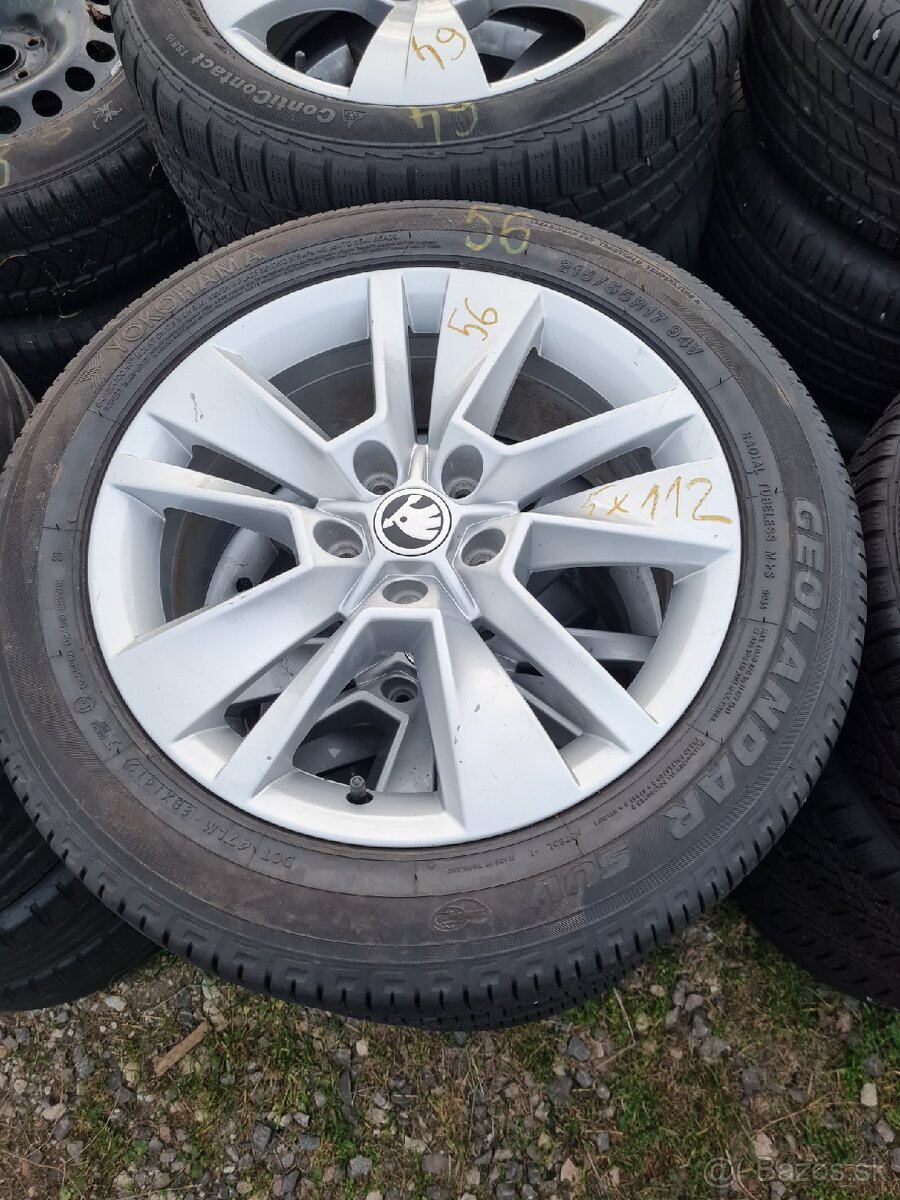 ALU DISKY 7JX17 Et-45 Škoda Karoq