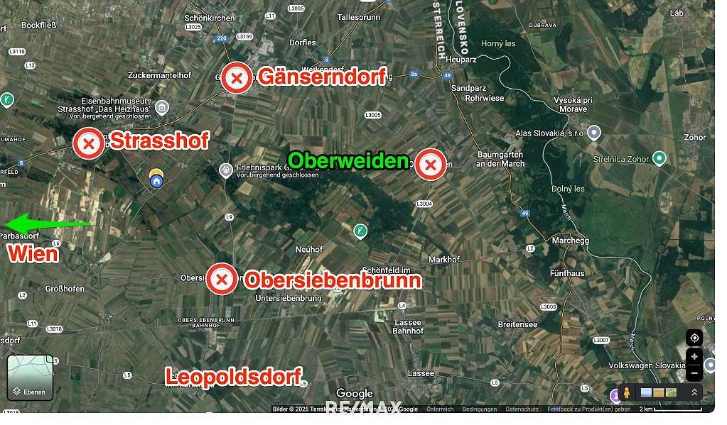Pozemky v Rakúsku - Oberweiden