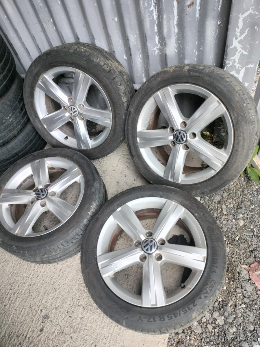4ks alu disky orig. Vw 5x112 R17