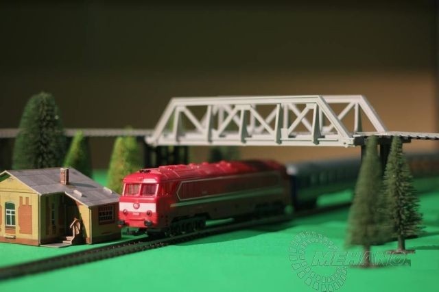 H0 vláčik železničný most set novy