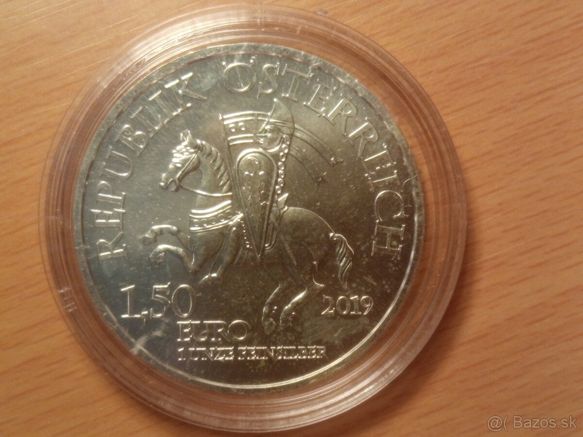 825 rokov Mincovne Viedeň – 1,50€ – striebro Rakúsko
