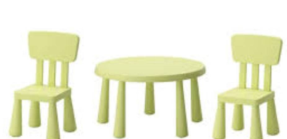 Mammut IKEA stolík stoličky