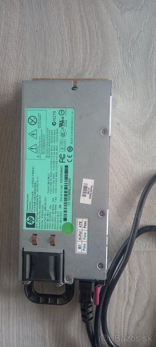 HP 750w a 1200w