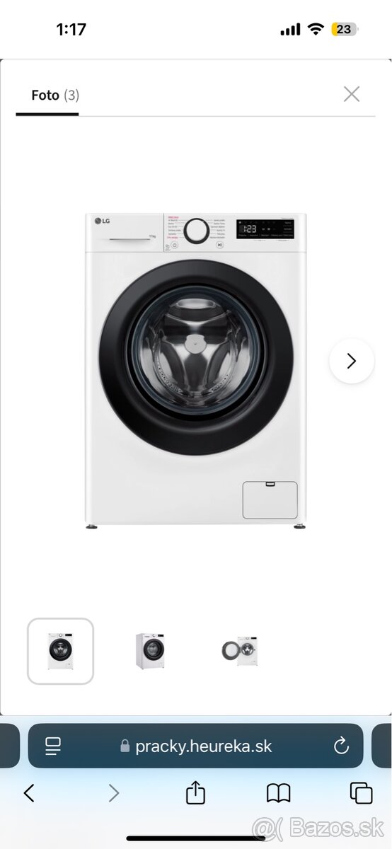 Pračka LG v záruke