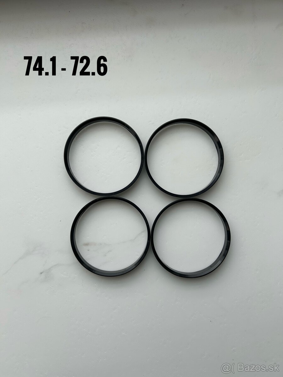 Vymedzovacie krúžky 74.1 - 72.6 mm