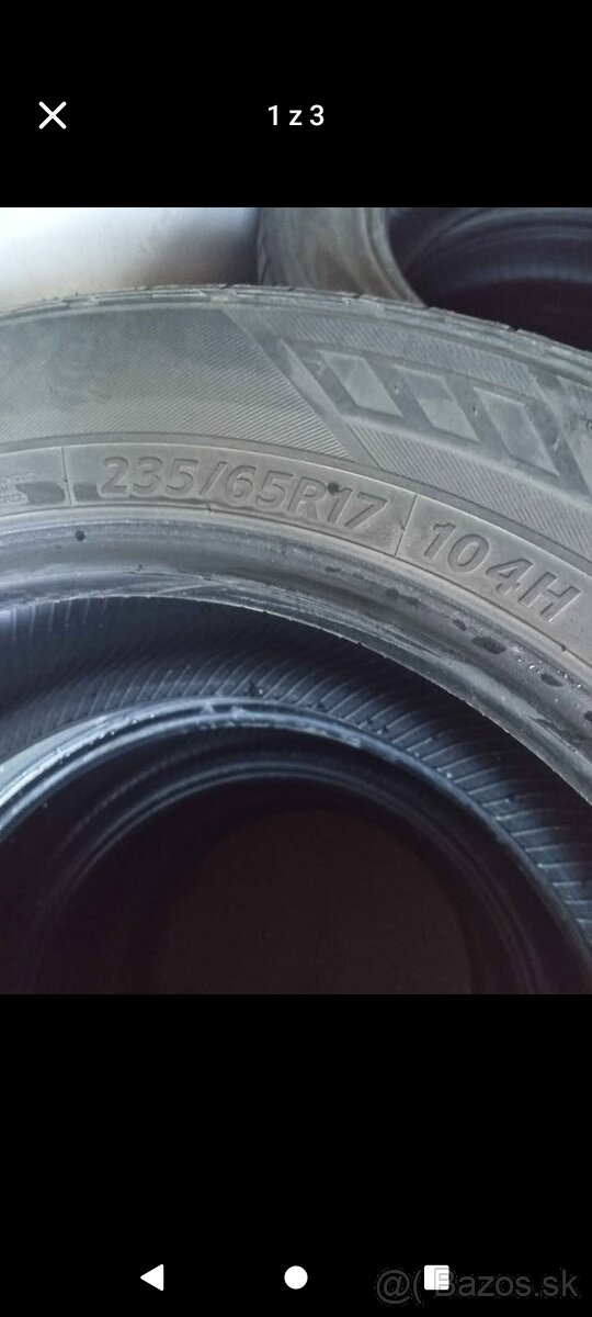 Predám lacné pneumatiky 235/65 r17