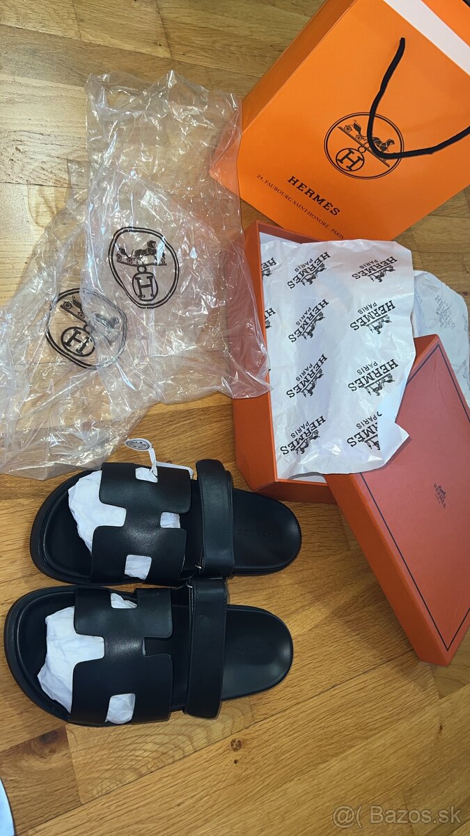 Hermes Sandal Chypre čierne